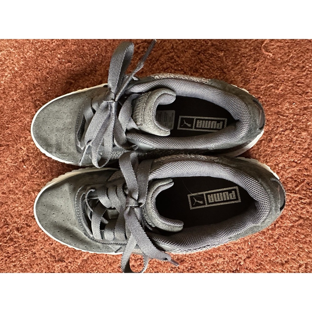 Puma Cali Suede Gray Lace Up Womens Sneakers Shoes Casual 8 - Picture 5 of 9